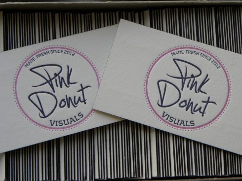 Pink Donut Business Card